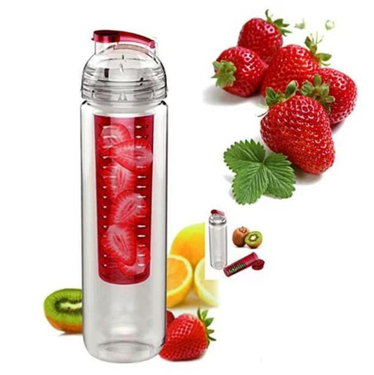 Color: Black - Fruitcola Dome Fruit Infuser Water Bottle