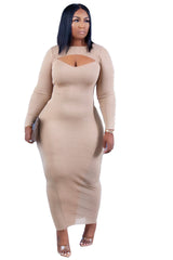 Cotton Custom Women Sexy Plus Size Sweater Dresses Fall Lady SWEATER DRESS