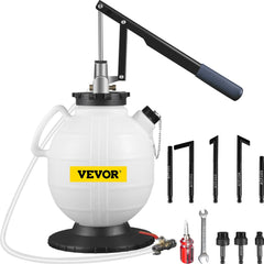 VEVOR Transmission Fluid Pressure Bleeder, 7.5 L Large Capacity Transmission Oil Replacement Tool Set with 8 PCS ATF Filler Adapters, Transmission Oil Replacement Kit for Most Cars with Pressure Gauge