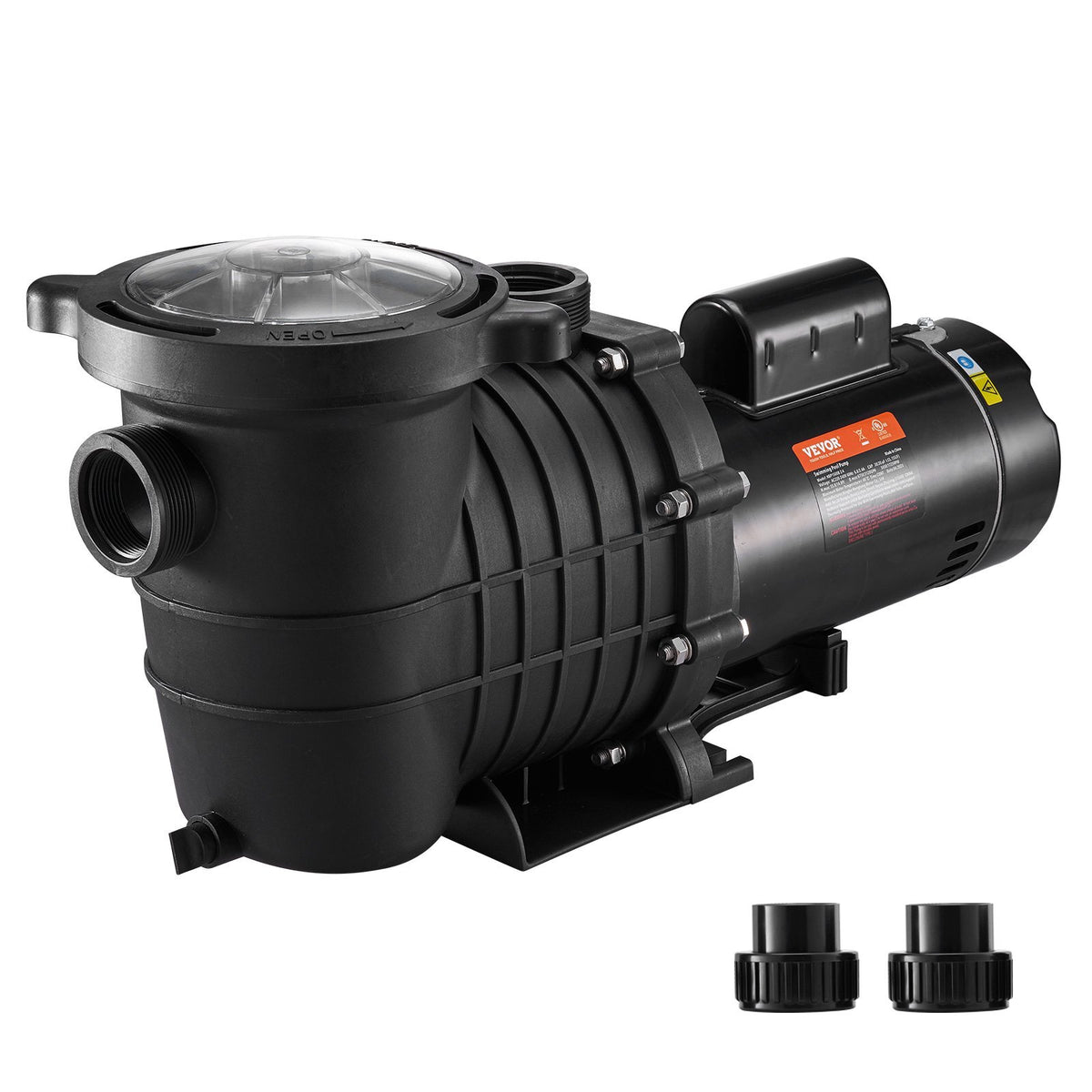 VEVOR Pool Pump 2.0HP 230V, Variable Dual Speed Pumps 1500W, 5520 GPH Max Flow, Above Ground Pool, w/ Strainer Filter Basket, ETL Certification