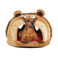 Roar Bear Snuggle Plush Polar Fleece Pet Bed