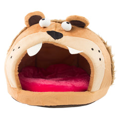 Roar Bear Snuggle Plush Polar Fleece Pet Bed