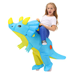 Kids Unicorn Dinosaur Inflatable Costumes Halloween Cosplay Costume Animal Fancy Purim Birthday Gift for Boys Girls