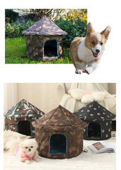 Stray cat and dog removable and Waterproof house; The best gift for a stray cat and dog; pet cage; removable and washable tent