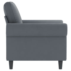 Sofa Chair Dark Gray 23.6" Velvet