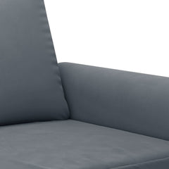 Sofa Chair Dark Gray 23.6" Velvet