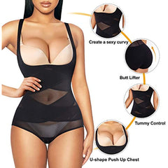 Shapewear Bodysuit for Women Tummy Control Butt Lifter Panty Hi-Waist Trainer Stomach Body Shaper Slimming Girdles