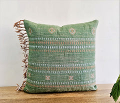 LATA Boho Embroidery Throw Pillow