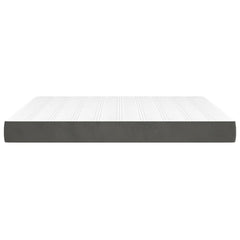 Pocket Spring Bed Mattress Dark Gray 72"x83.9"x7.9" California King Velvet