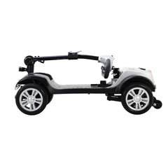 Four wheels Compact Travel Mobility Scooter with 300W Motor for Adult-300lbs, SILVER