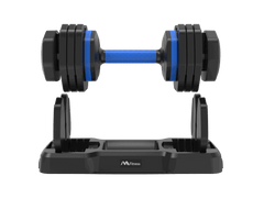 Adjustable Dumbbell - 55lb x2 Dumbbell Set of 2 with Anti-Slip Handle, Fast Adjust Weight by Turning Handle with Tray, Exercise Fitness Dumbbell Suitable for Full Body Workout