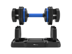 Adjustable Dumbbell - 55lb x2 Dumbbell Set of 2 with Anti-Slip Handle, Fast Adjust Weight by Turning Handle with Tray, Exercise Fitness Dumbbell Suitable for Full Body Workout