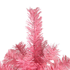 6 FT Artificial Christmas Tree, Unlit Christmas Pine Tree with 1000 Branch Tips and Sturdy Metal Stand for Office Home Store Party Holiday Decor, Pink