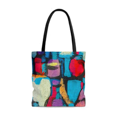 Canvas Tote Bag, Sutileza Smooth Colorful Abstract Print