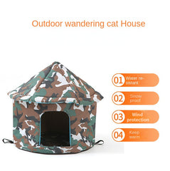 Stray cat and dog removable and Waterproof house; The best gift for a stray cat and dog; pet cage; removable and washable tent