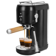 Espresso Machine With Adjustable Milk Frother Steam Wand 33.8OZ Removable Water Tank