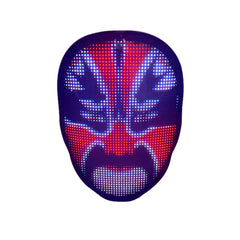 Halloween Mask LED Light up Mask for Festival Cosplay Halloween Costume Masquerade Parties,Carnival,Gifts-Chinese Peking Opera Masks