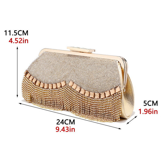 Tassel Shape Evening Bags Women's Hundred Banquet Handbags Dress Evening Bags