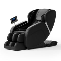 Full Body Massage Chair, Zero Gravity Mode, Deep Tissue Massage Chair, Foot Massage, 8 Fixed Massage Roller, LCD Touch Screen, Waist Heater, Bluetooth, Suitable for 5.1-5.75Ft Height (Black)