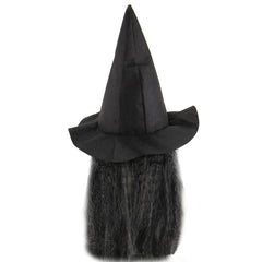 Halloween Scary Witch Mask Easter Night Fangs Witch Wig Mask Latex Headgear