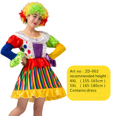 Halloween Adult Funny Circus Clown Naughty Cosplay Costumes For Men Women Carnival Christmas Party Clown Costume No Wig