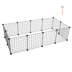 Pet Playpen, Small Animal Cage Indoor Portable Metal Wire Yard Fence for Small Animals, Guinea Pigs, Rabbits Kennel Crate Fence Tent YF