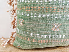 LATA Boho Embroidery Throw Pillow