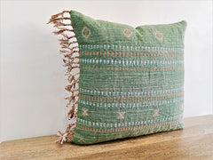 LATA Boho Embroidery Throw Pillow