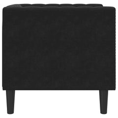 Chesterfield Sofa Chair Black Velvet